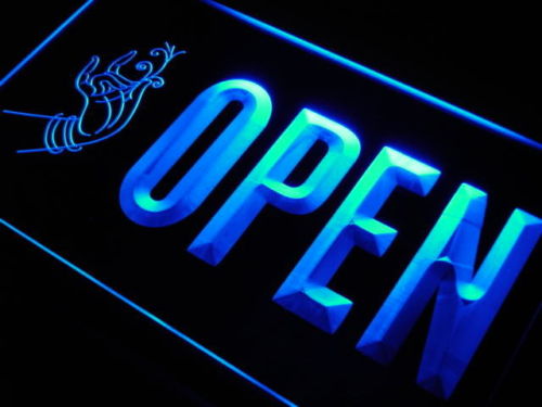 OPEN Art Decor Nail LED Sign